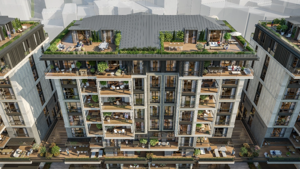 آپارتمان‌هایی لوکس با مناظر خیره کننده در نزدیکی بازار بشیکتاش و تنگه بسفر!