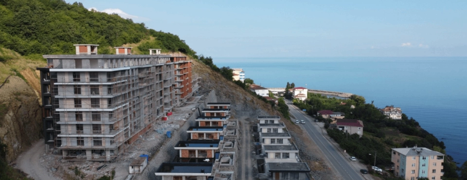 Apartment with a full sea view in Trabzon