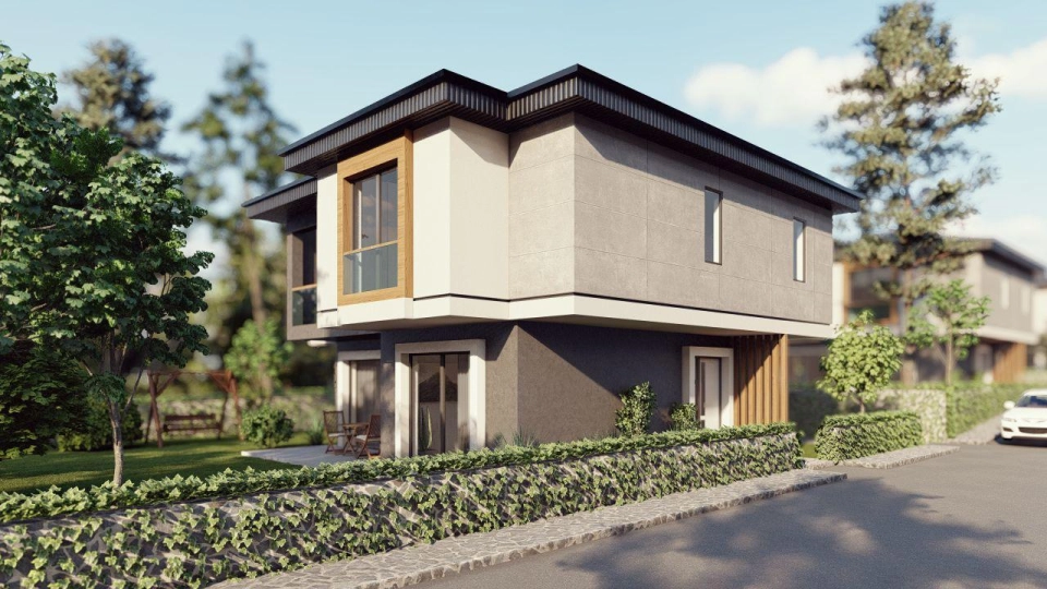 Modern design villas in the European side of Istanbul