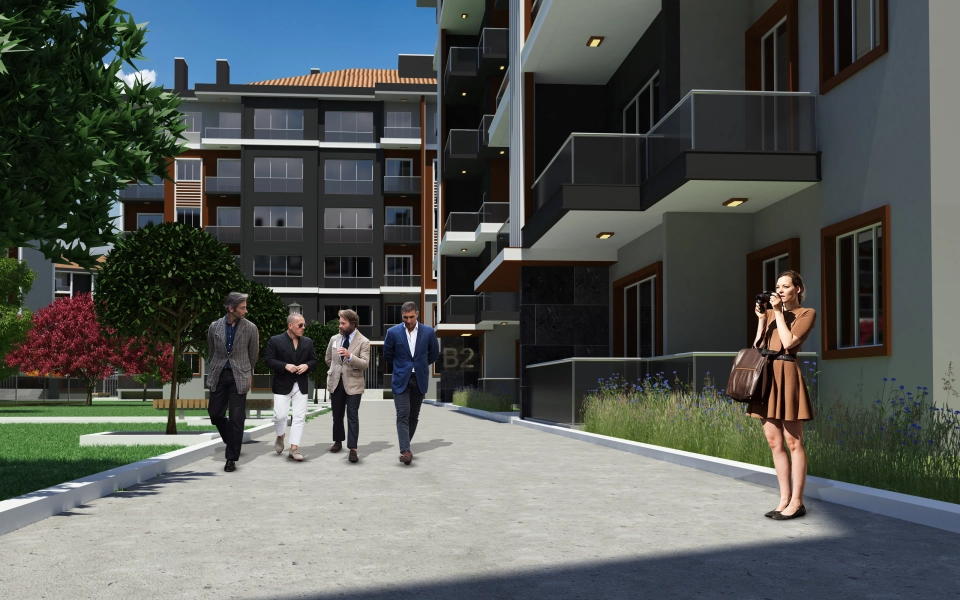 Appartements adaptés à une vie de famille dans le district moderne et en pleine croissance de Silivri