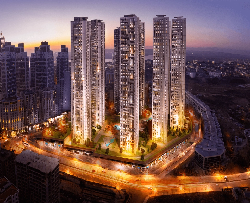 A building with modern architecture in the beylikduzu area